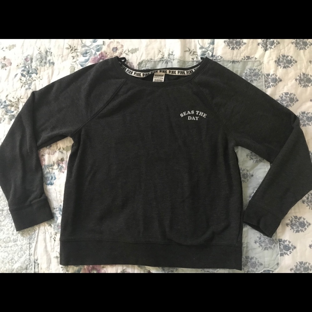 VS Pink “Seas the Day” cut-out back sweater